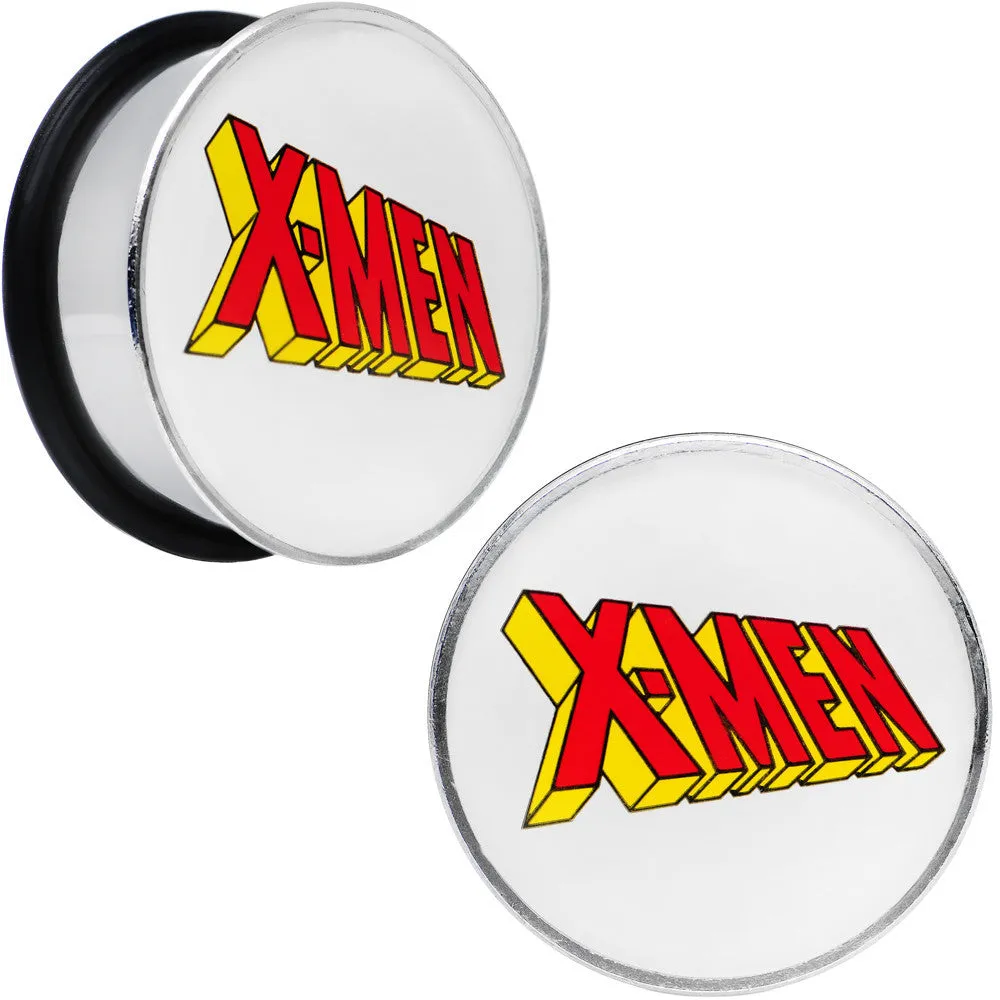 1 inch Licensed X-Men Single Flare Steel Tunnel Plugs Set