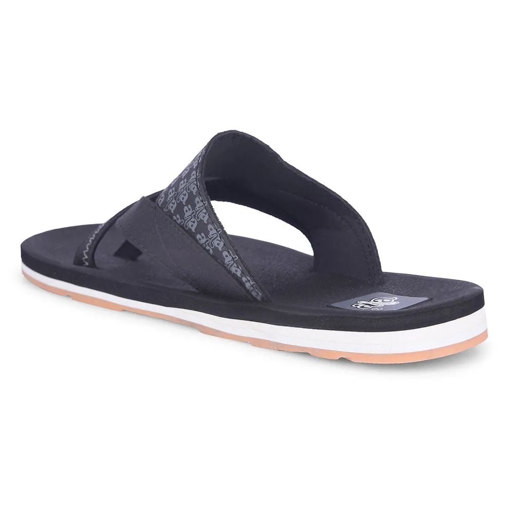 Liberty A-HA Stylish Casual Black Mens Flip Flop - Model ANCO-02