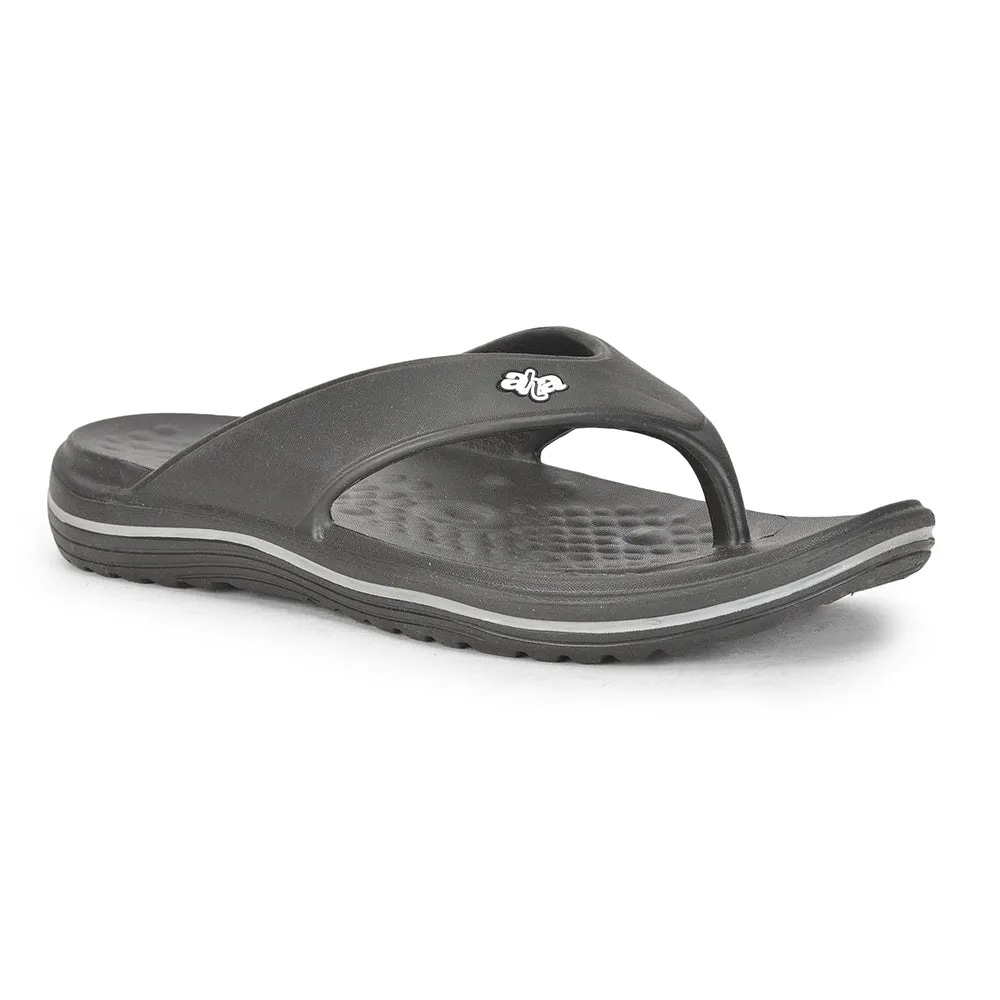 A-HA Casual Black Flip Flop For Men BEACHTIME By Liberty