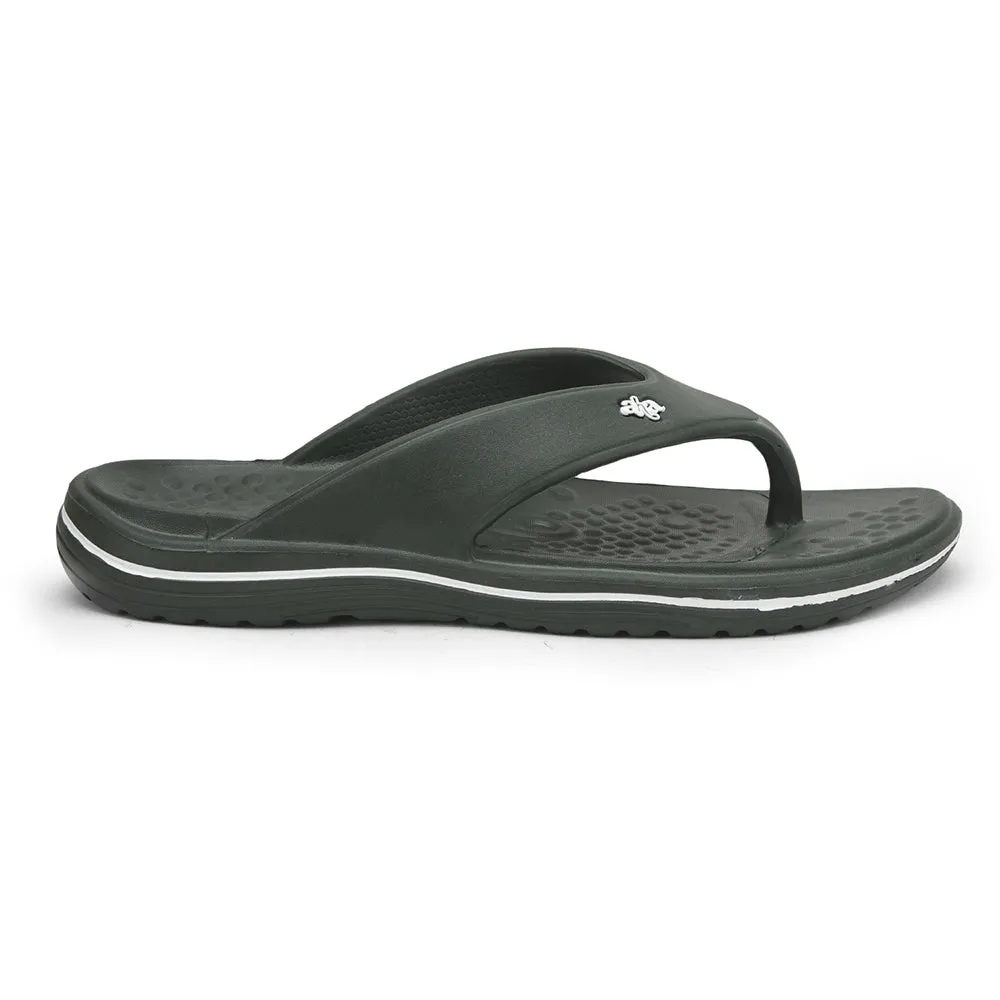 A-HA Casual Olive Green Flip Flop For Men BEACHTIME By Liberty