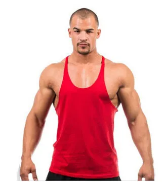 Candy Color Tank Tops Men Summer GYM Fitness Casual Loose Athletic Vests Sleeveless Tanks Tee