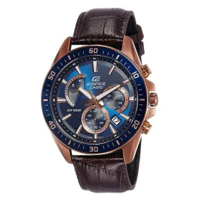 Casio Edifice Retrograde Leather Men's Chrono Watch - EFR552GL-2A