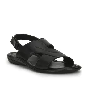 Coolers Casual Black Sandal For Men LB-322E By Liberty