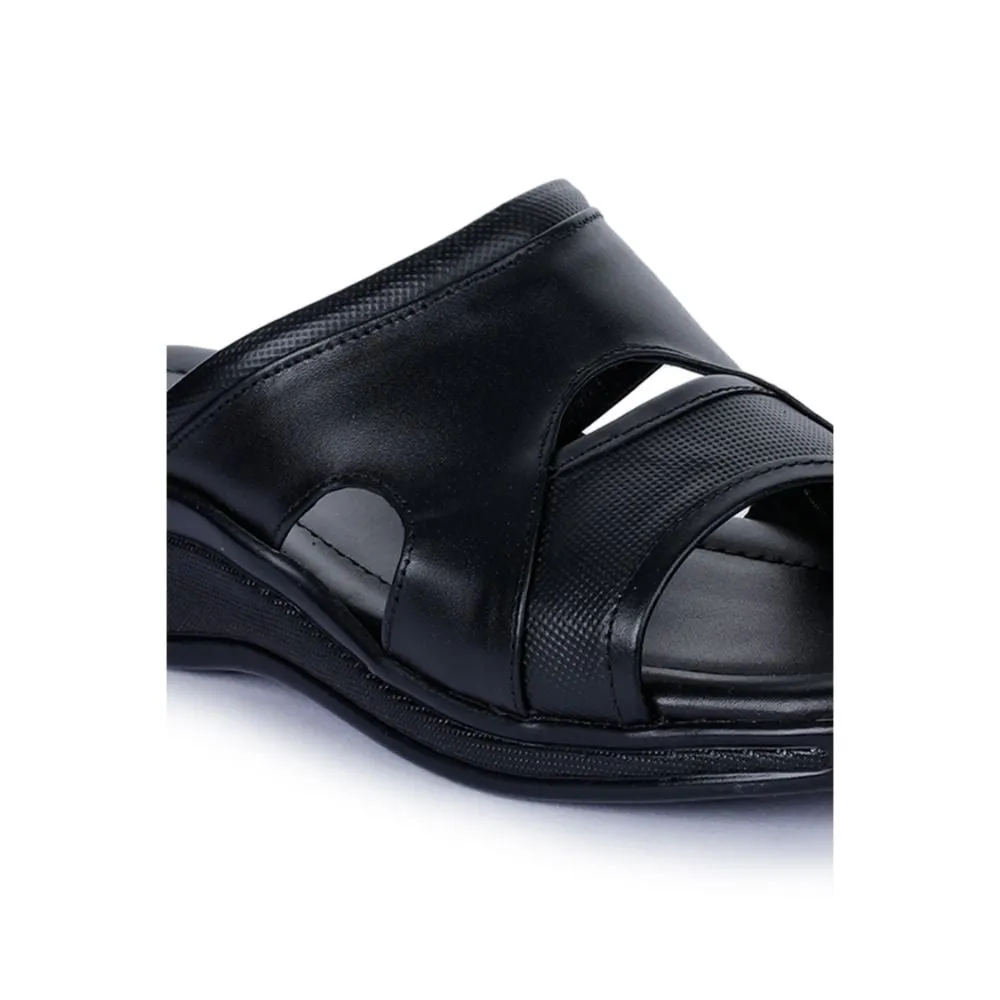 Coolers Casual (Black) Slippers For Men 2050-12 By Liberty