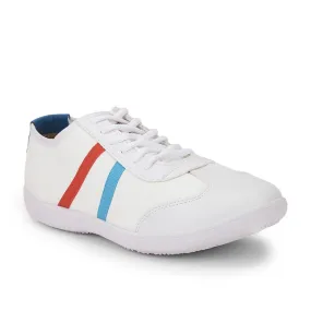 Force 10 Lacing White Casual Shoes For Men DYLAN-1E by Liberty