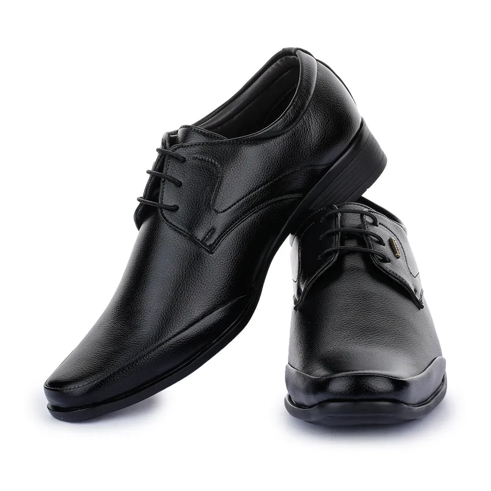 Fortune (Black) Balmoral Shoes For Men SRGE-191 By Liberty