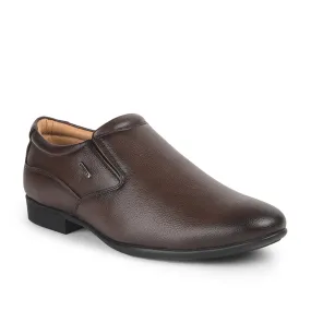 Fortune (Brown) Formal Slip on Shoes For Men UVL-31 By Liberty