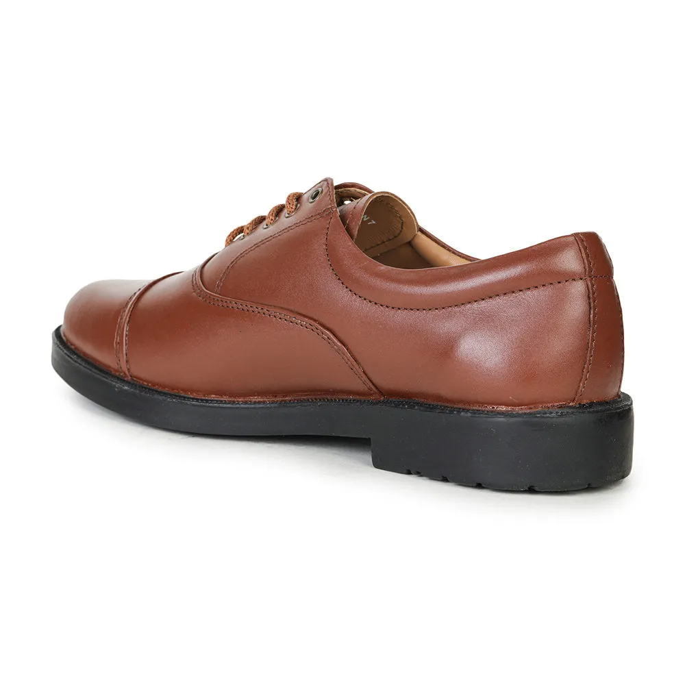 Fortune (Tan) Classic Oxford Shoes For Men POLICE-14 By Liberty