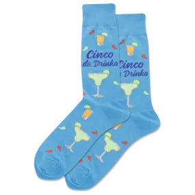 HOTSOX Men's Cinco De Drinko Crew Socks