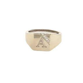 Initial Men Signet ring