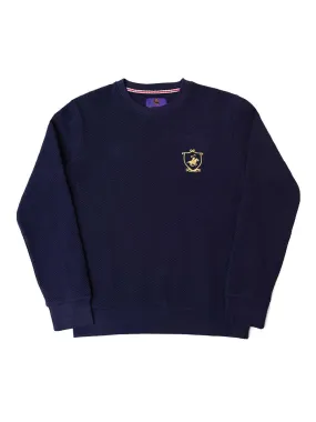 Kings Club Couture Blue Shield Jacquard Sweater For Men KCCSWS02