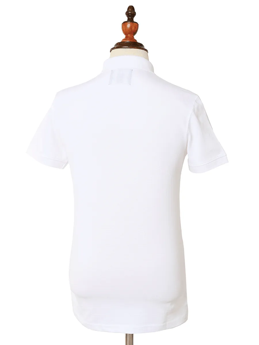 Kings Club Couture Polo Horse Shield White Men KCPHS007