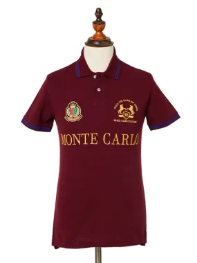 Kings Club Couture Polo Montecarlo Burgundy Men KCPCMC01