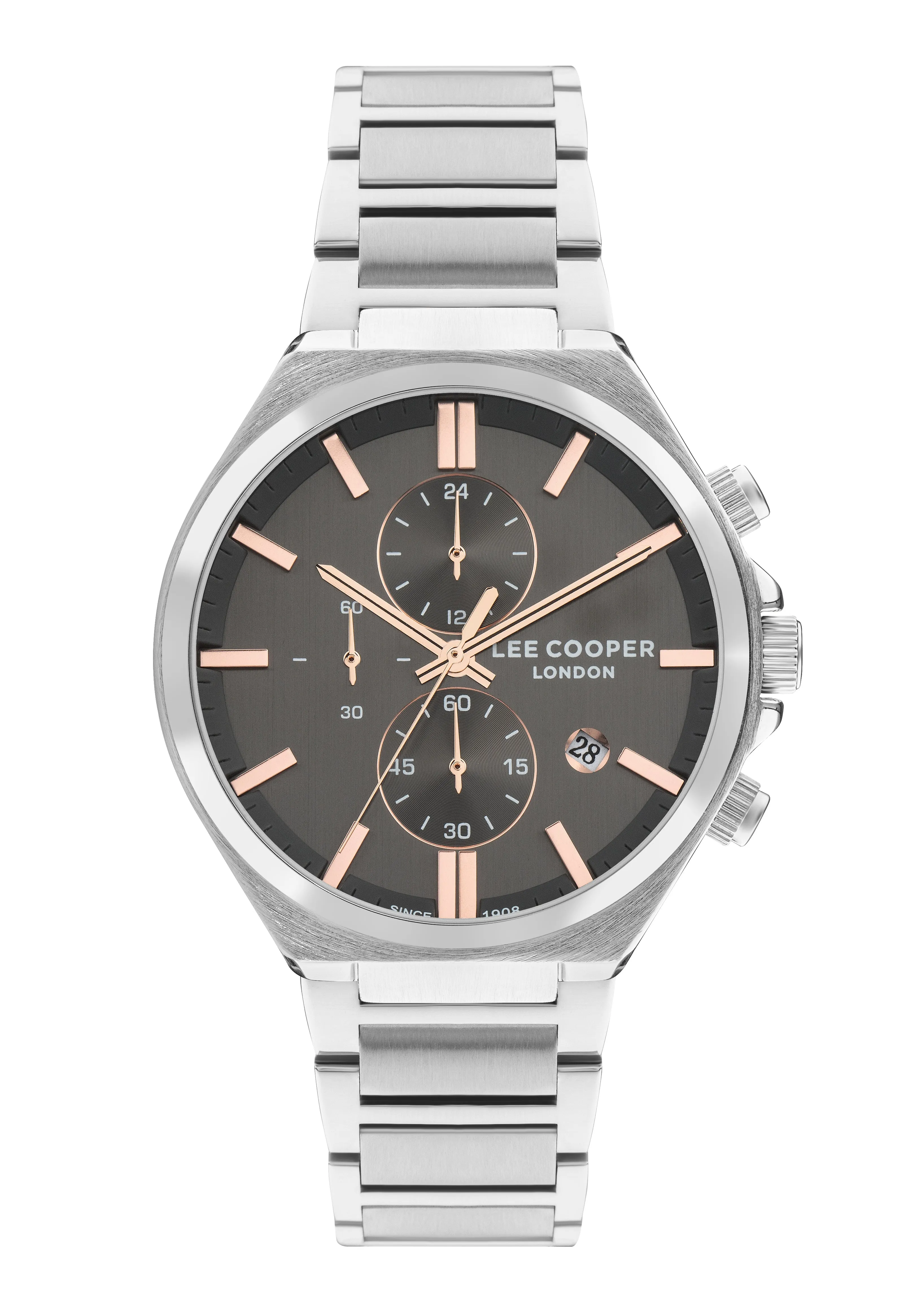 Lee Cooper LC07835.360 Men's Super Metal Silver Multifunction Watch