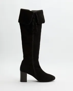 Mail Knee High Boot Black