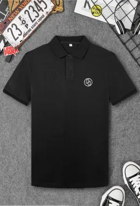 Men Black Polo