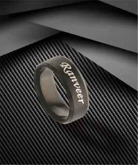 Name Engraved Men Ring