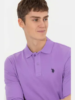 USPA Polo Shirt Men Lilac VR034 USPOM152 Full Sleeve US Polo Assn.