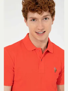 USPA Polo Shirt Men Risk Red VR213 USPOM135 MCH US Polo Assn.